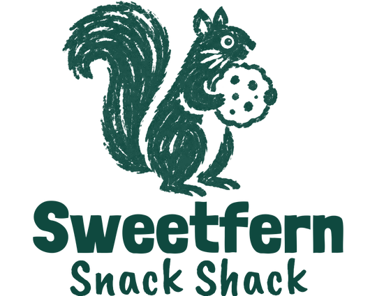 Sweetfern Snack Shack. A squirrel holding a cookie.